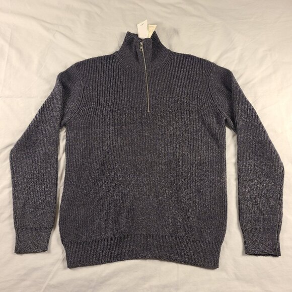 MNG(Mango) Men's L Sweater With Zipper Neck Gray - Picture 1 of 9